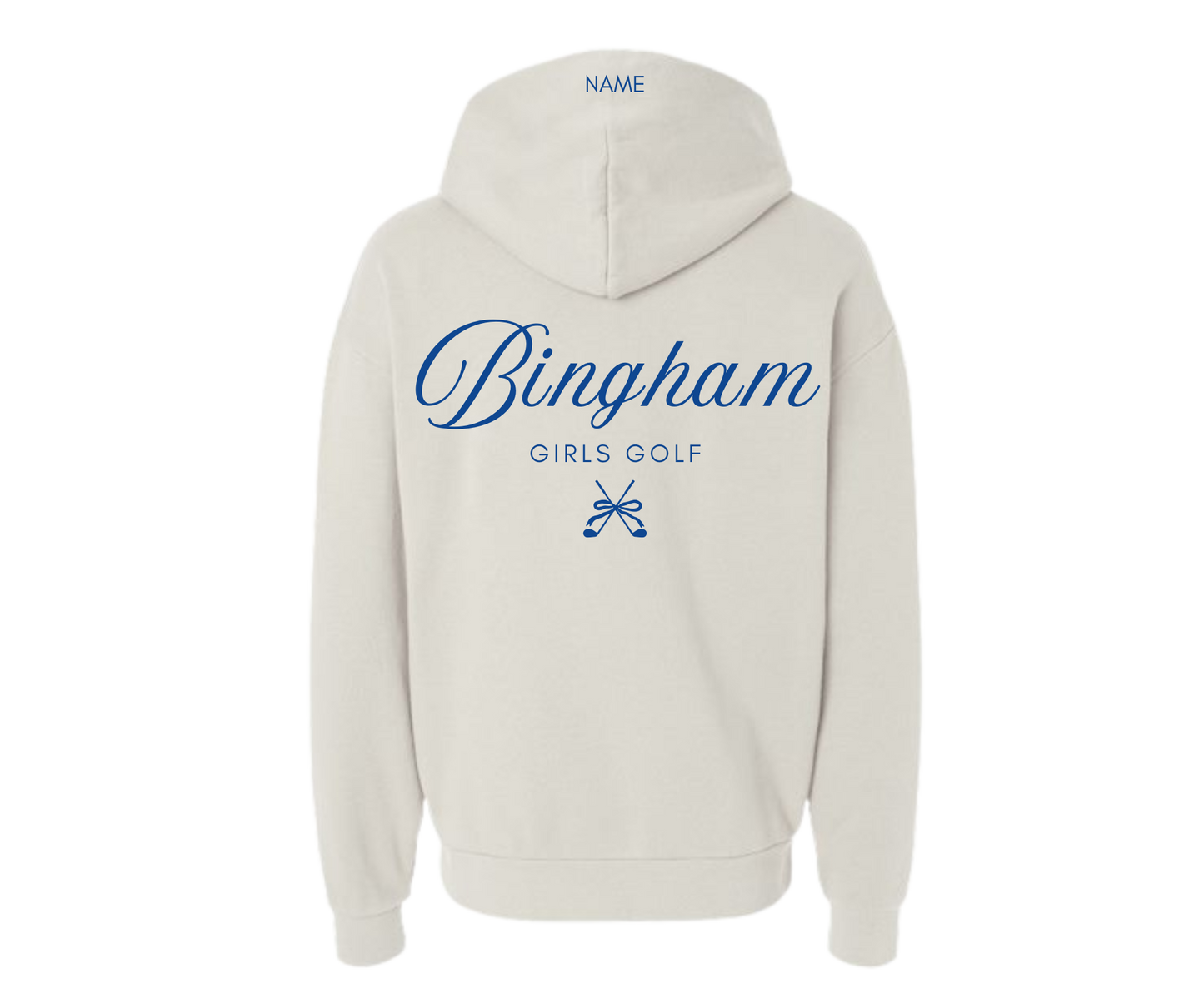 BINGHAM GIRLS GOLF BOWS HOODIE