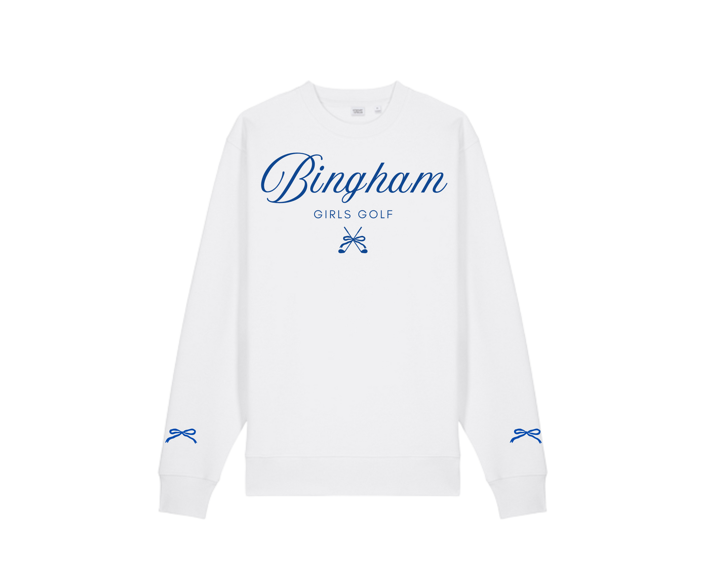 BINGHAM GIRLS GOLF BOWS CREWNECK