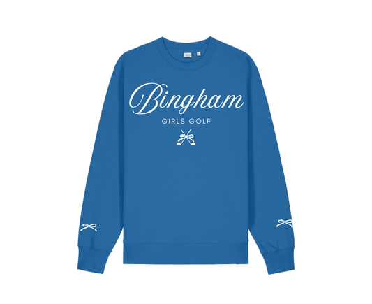 BINGHAM GIRLS GOLF BOWS CREWNECK