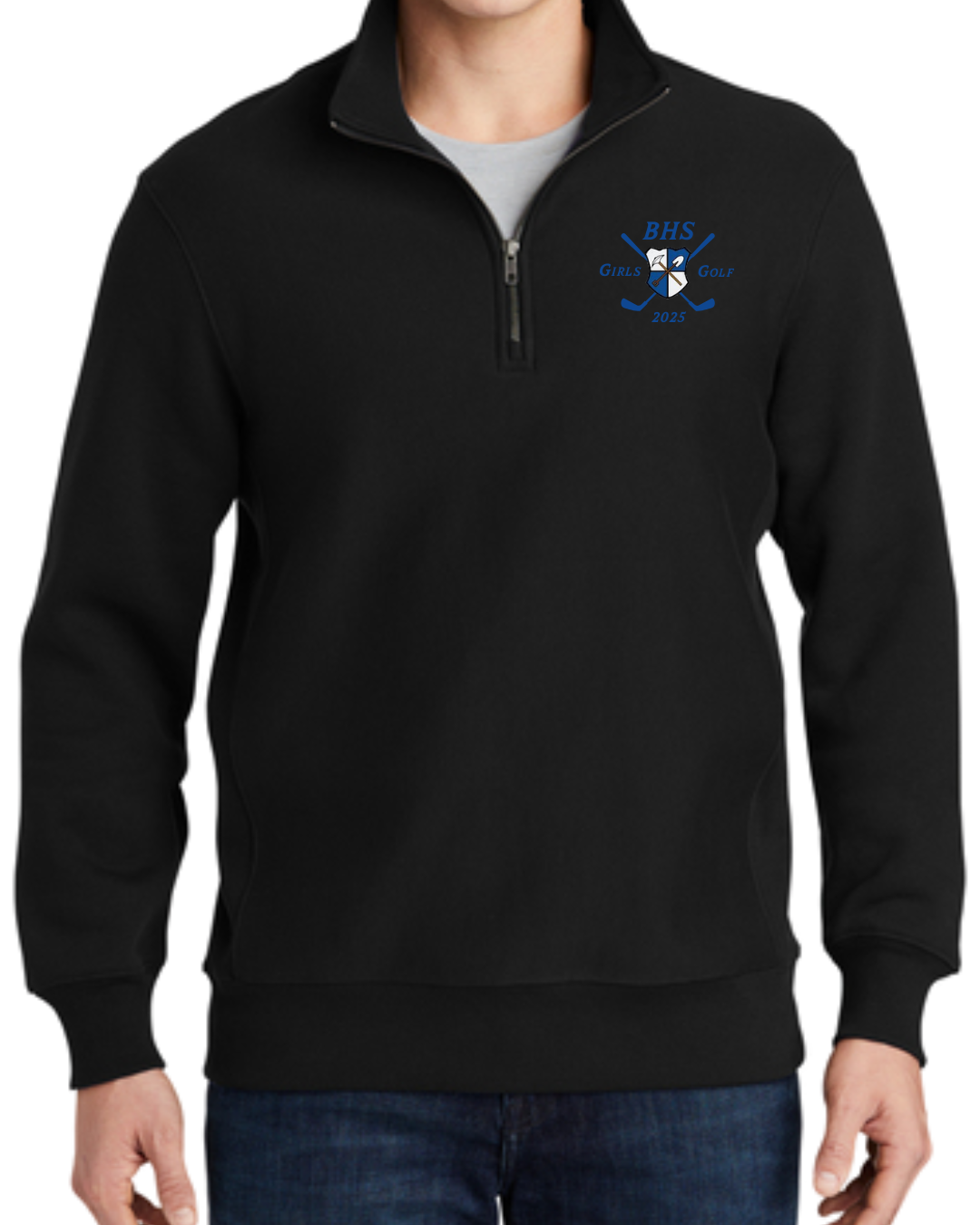 BINGHAM GIRLS GOLF MEN'S 1/4 ZIP
